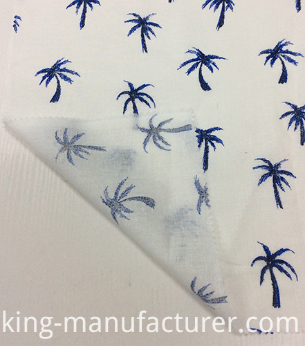 55%Linen 45%Cotton Printed Fabric for Gament, Sofa, Cushion
